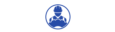 iconos de servicios de confianza de un trabajador de la construcción