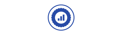 tire management solutions icon of a tire with a bar graph inside