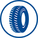trusted products icon of a tyre