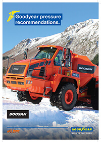 Goodyear anbefalinger for lufttryk for DOOSAN