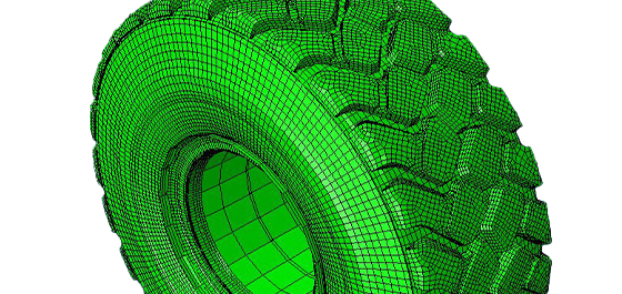 GP-3E tire 3D rendering
