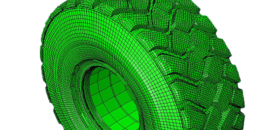 rendu en 3D d'un pneu GP-3E